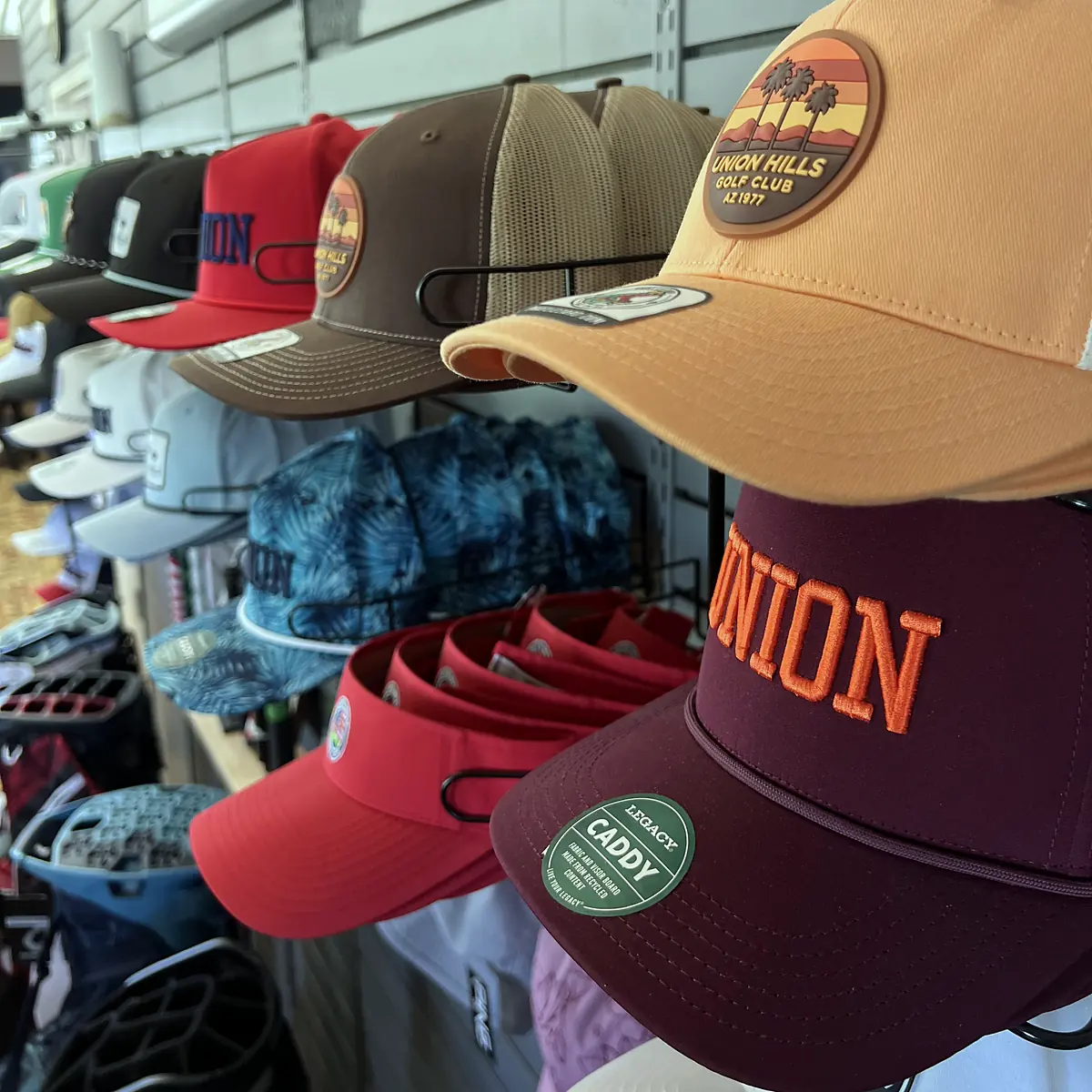Union Hills Golf Club logo hats