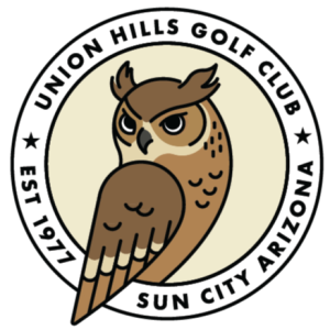 Union Hills Golf Club logo, Sun City, Arizona, est. 1977